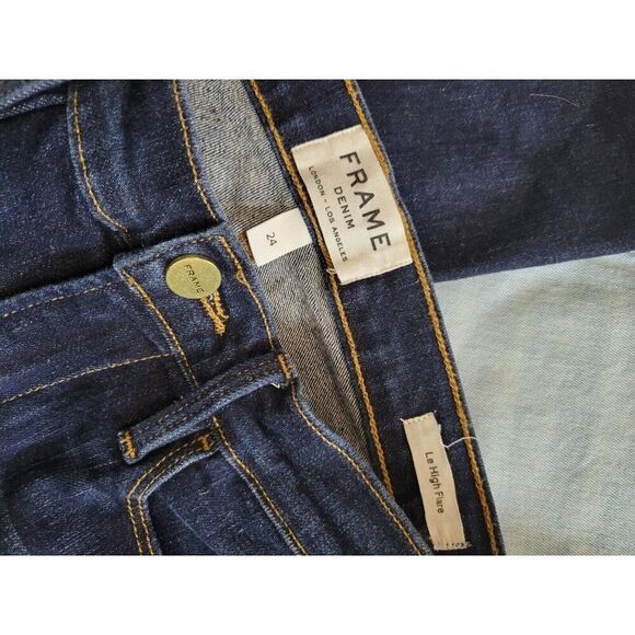 FRAME Le High Flare Jeans in Sutherland Size 24. Retail- $238 - Picture 7 of 8